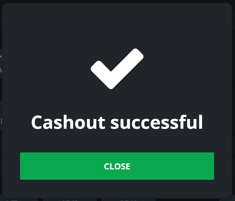 Cash Out Success